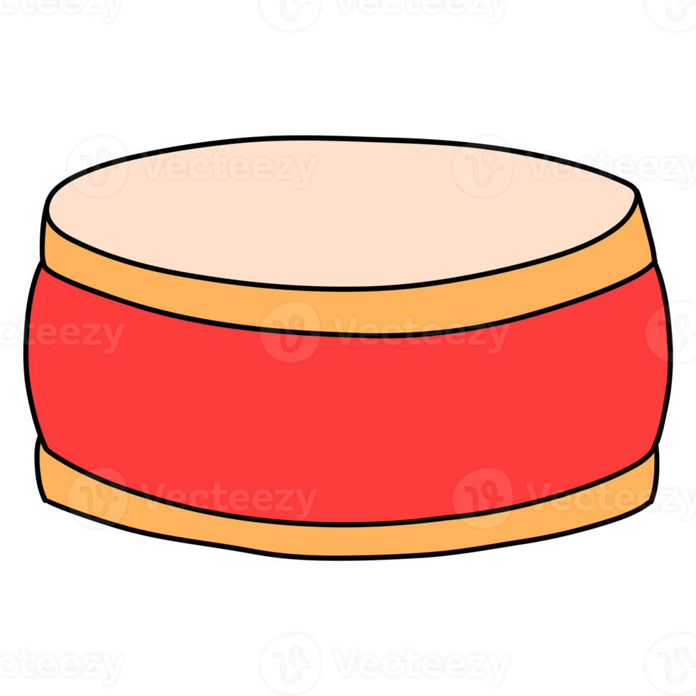 Chinese traditional drum, New Year element png