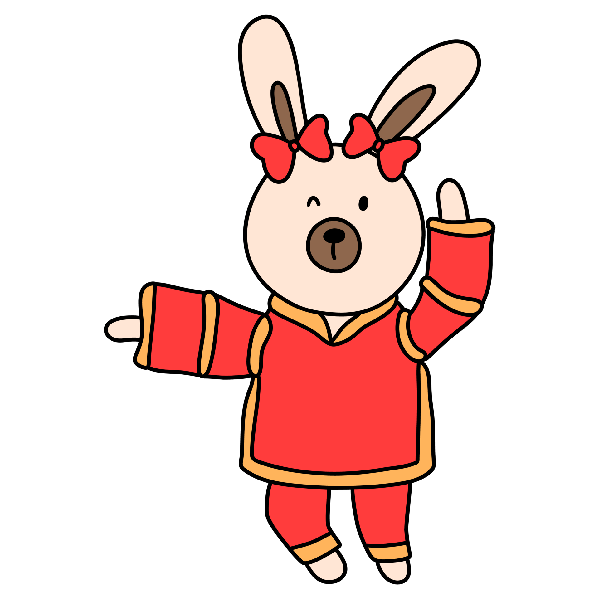 Free Cute Bunny In Chinese Traditional Costume Cheongsam Dress free-cute-bunny-in-chinese-traditional-costume-cheongsam-dress