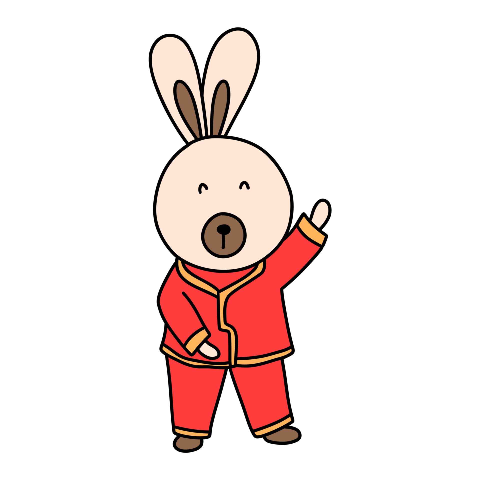 Cute Bunny In Chinese Traditional Costume Cheongsam Dress 15271681 PNG cute-bunny-in-chinese-traditional-costume-cheongsam-dress-15271681-png