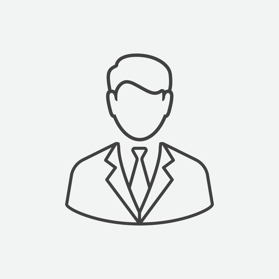 Business Man flat Icon design, human resource and businessman icon concept, man icon in trendy flat style, Symbol for your web site design, logo, app vector