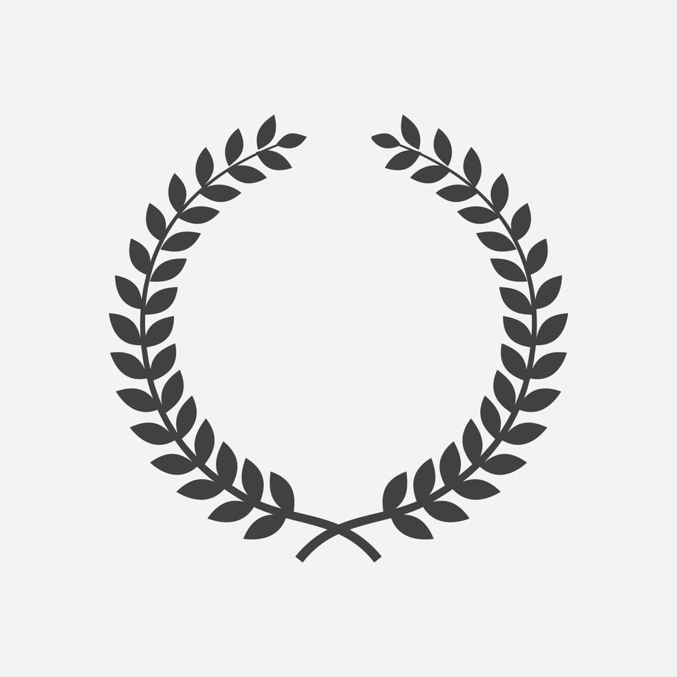 Laurel Wreath floral heraldic element, Heraldic Coat of Arms decorative