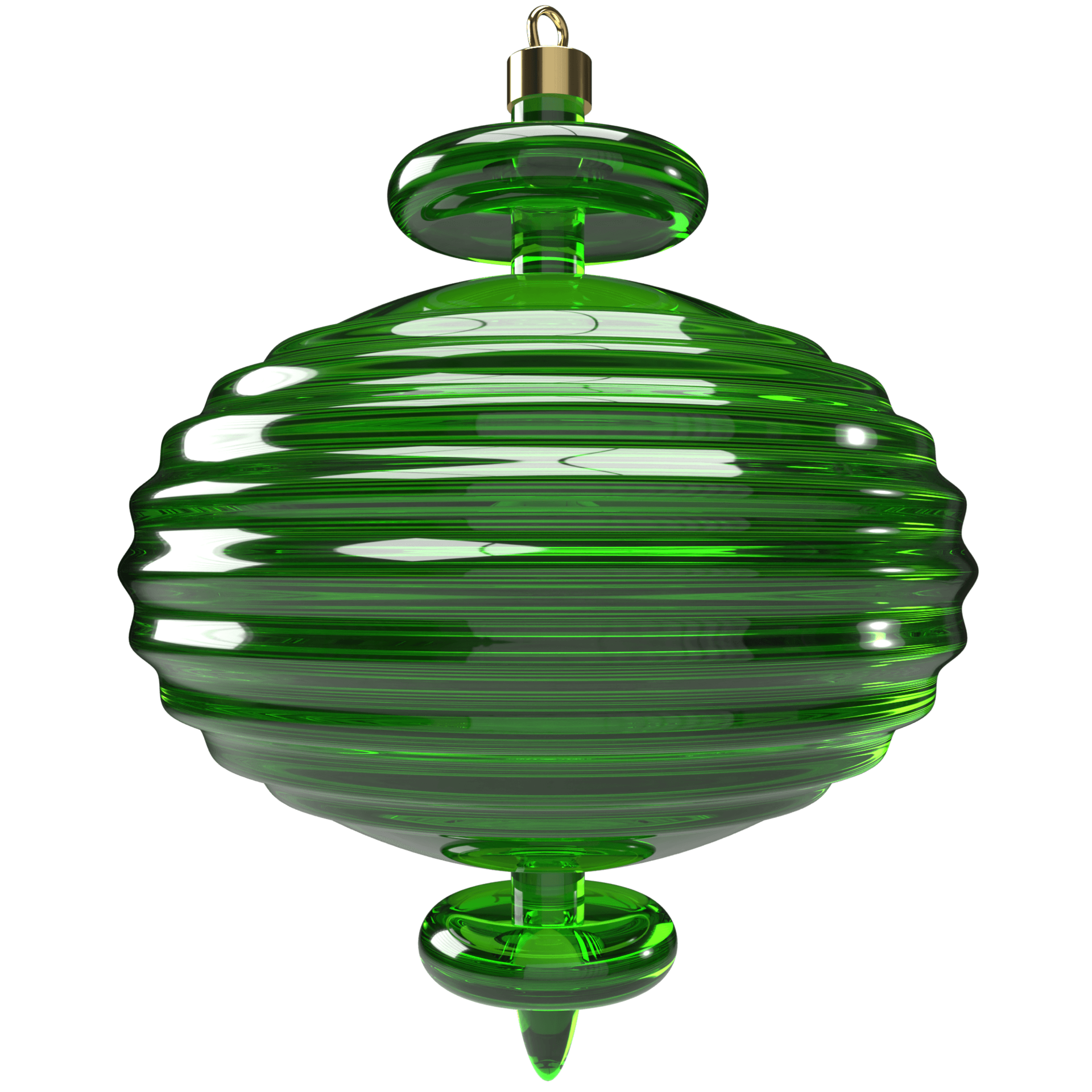 Free 3d blown green glass Christmas tree toy. Christmas and Happy New