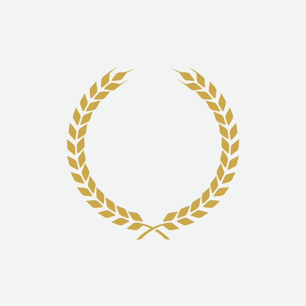 Laurel Wreath floral heraldic element, Heraldic Coat of Arms decorative