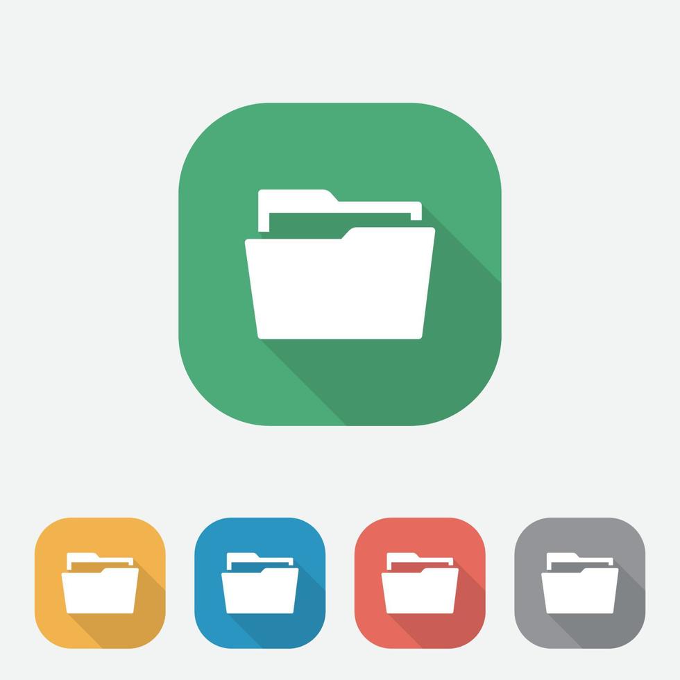 Folder colorful icon button, Folder symbol sign, Simple logo ...
