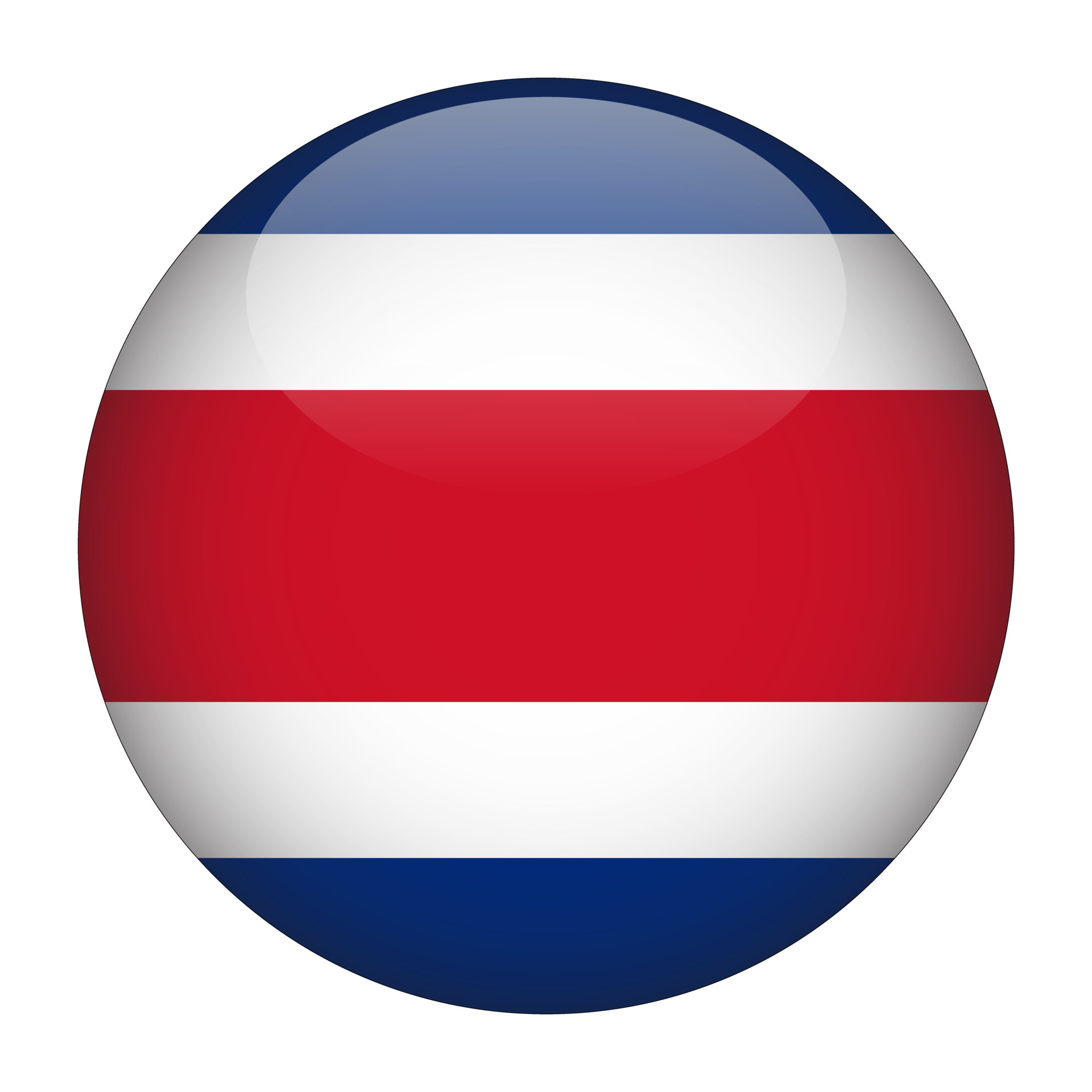 costa rica 3d abgerundete flagge mit transparentem hintergrund 15272073 PNG