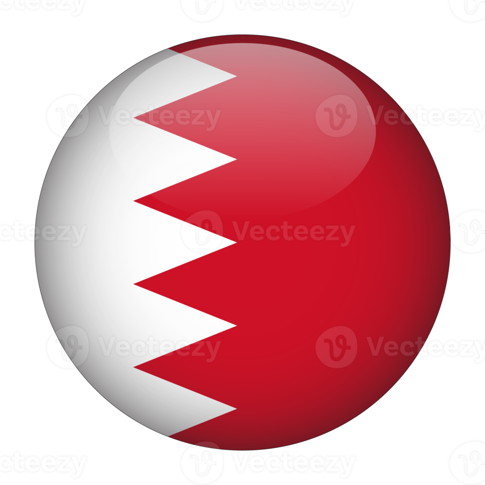 bahreïn drapeau arrondi 3d sans arrière-plan png