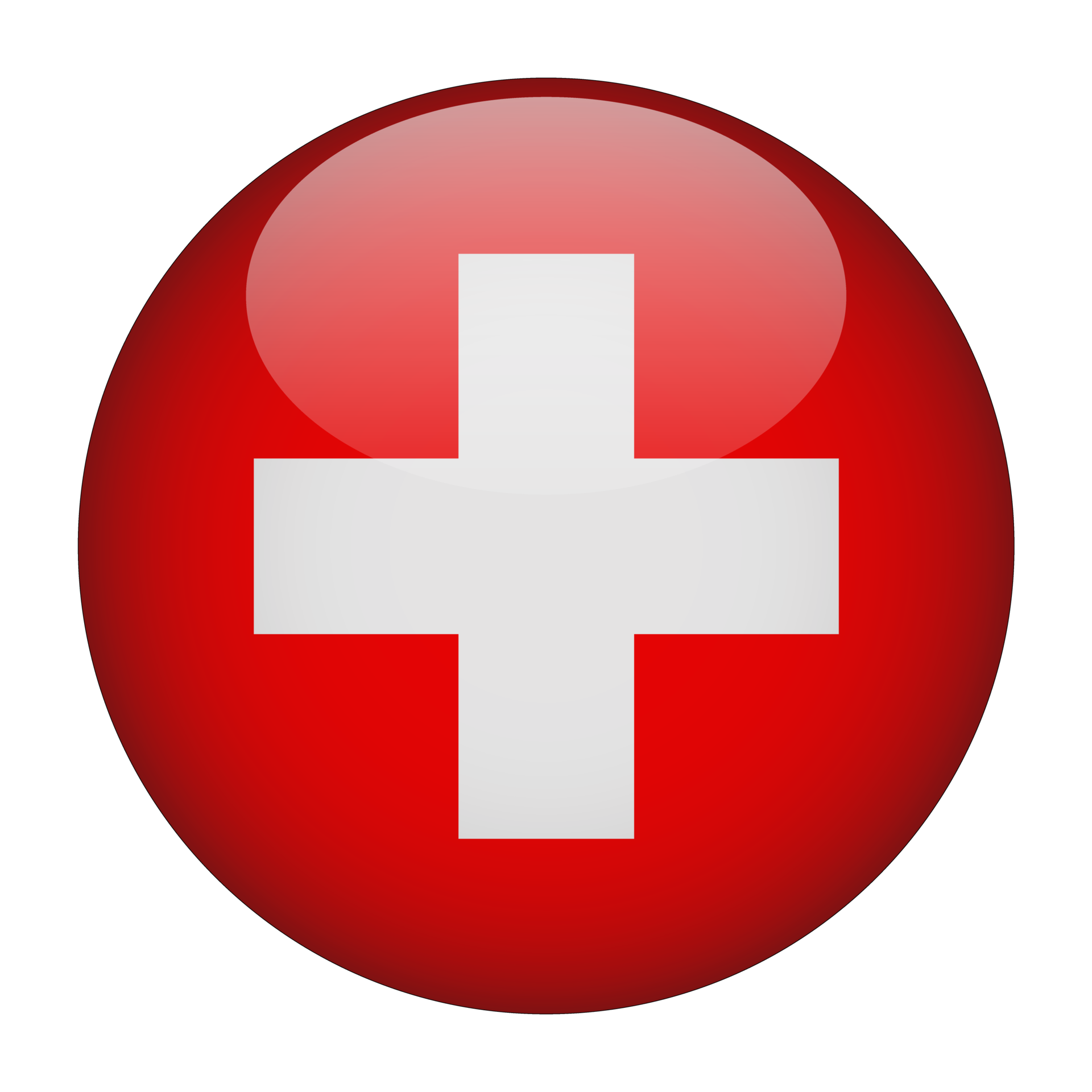 Switzerland 3D Rounded Flag with Transparent Background 15272153 PNG