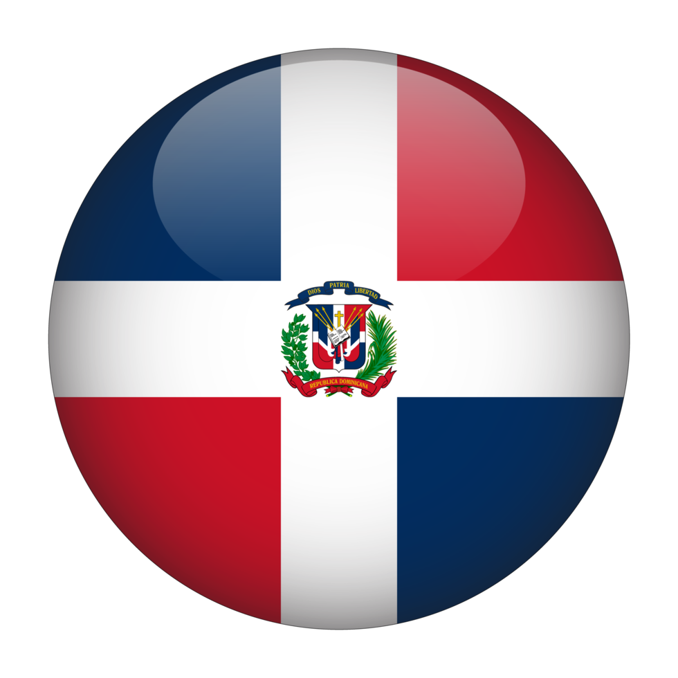 Dominican Republic 3D Rounded Flag With Transparent Background 15272176 PNG dominican-republic-3d-rounded-flag-with-transparent-background-15272176-png