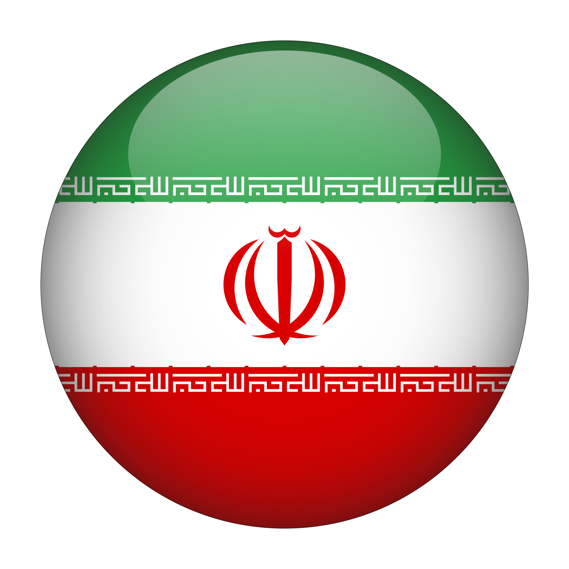 Free iran 3d drapeau arrondi avec fond transparent 15272209 PNG with