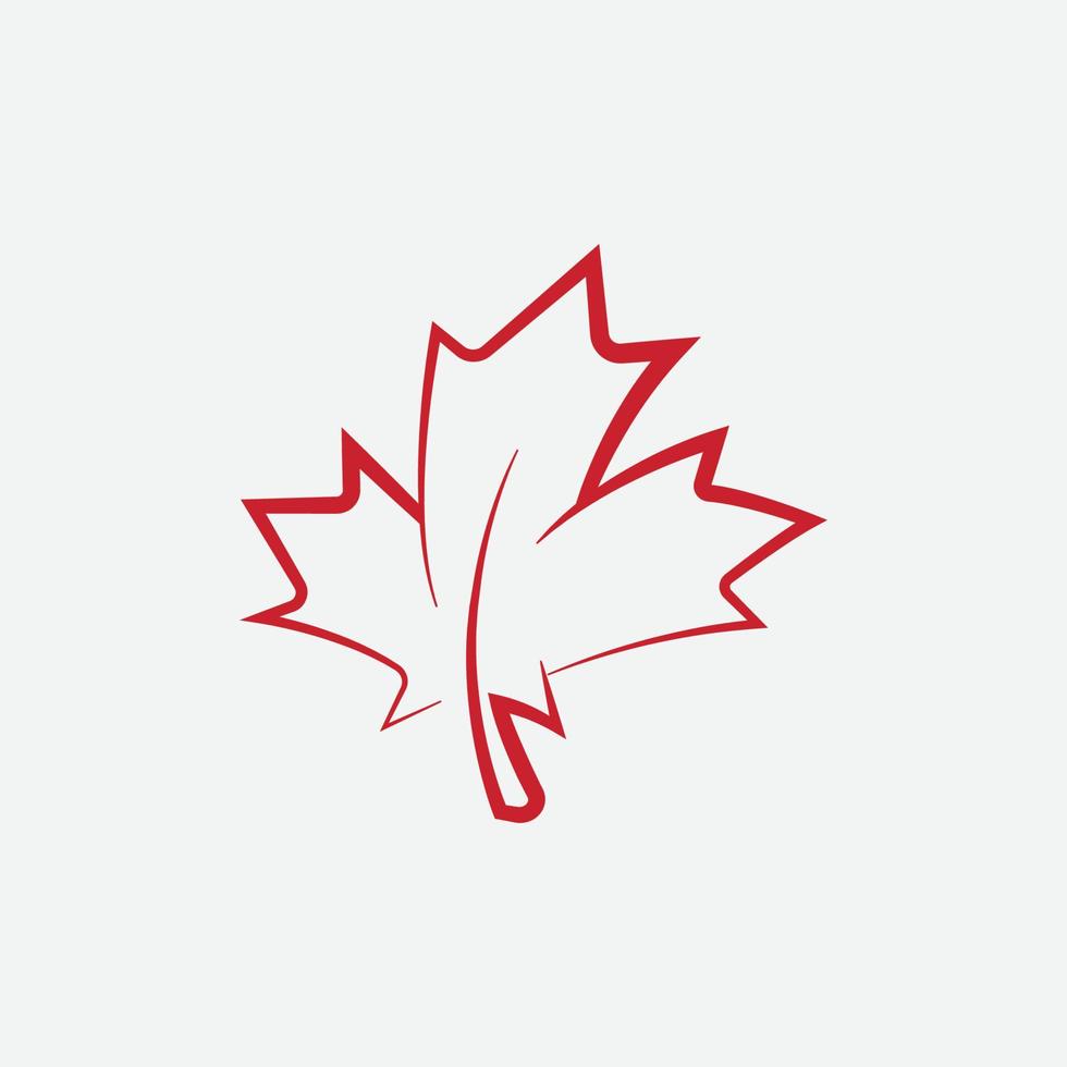 Maple leaf logo, Red maple leaf, Canada symbol, Red Canadian Maple LeafMaple leaf logo template vector icon illustration, Maple leaf vector illustration, Red maple, Canada symbol