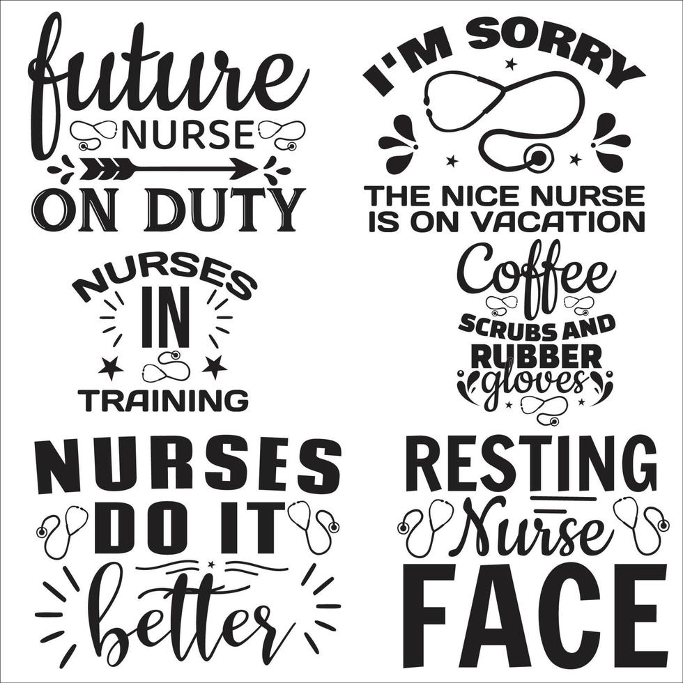 nurse t shirt design vector