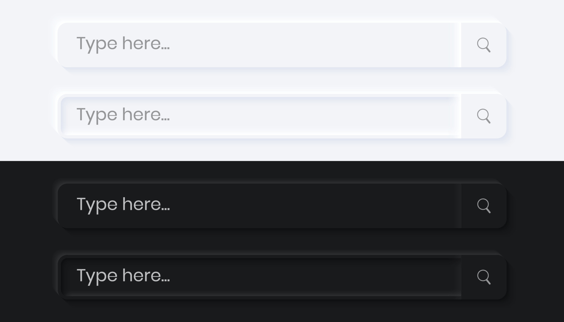 Rounded Square Search Bar Neumorphism UI 15272671 Vector Art at Vecteezy