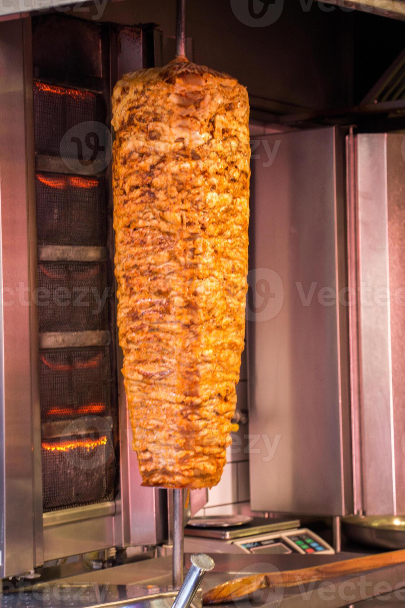 Traditional Turkish Doner Kebab grill 15273165 Stock Photo at Vecteezy