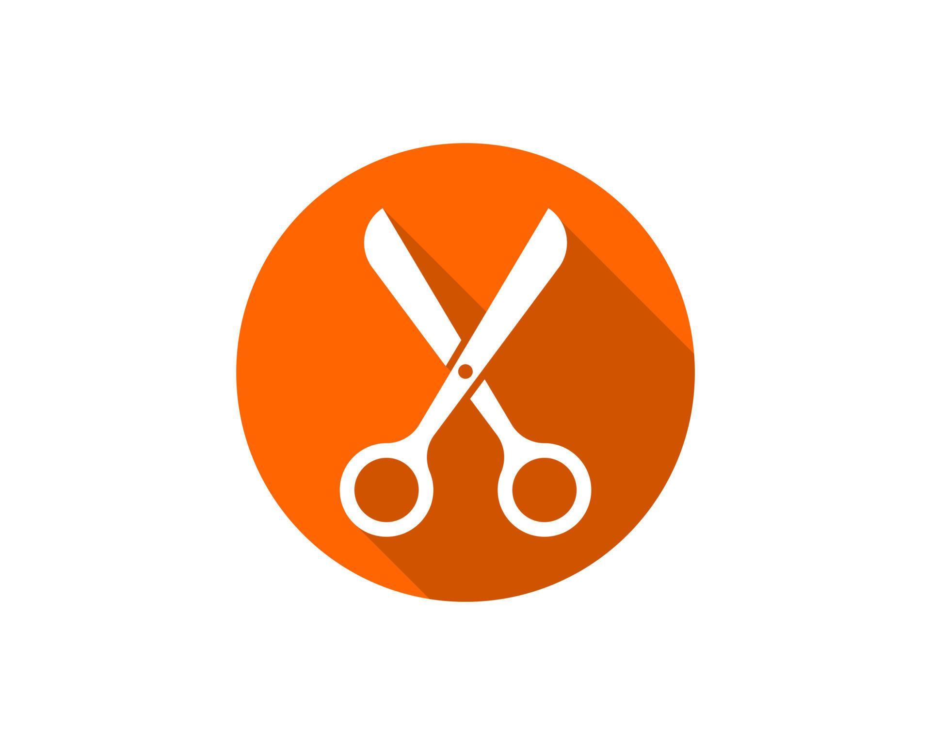 Scissor icon. Scissors vector design element or logo template. Isolated