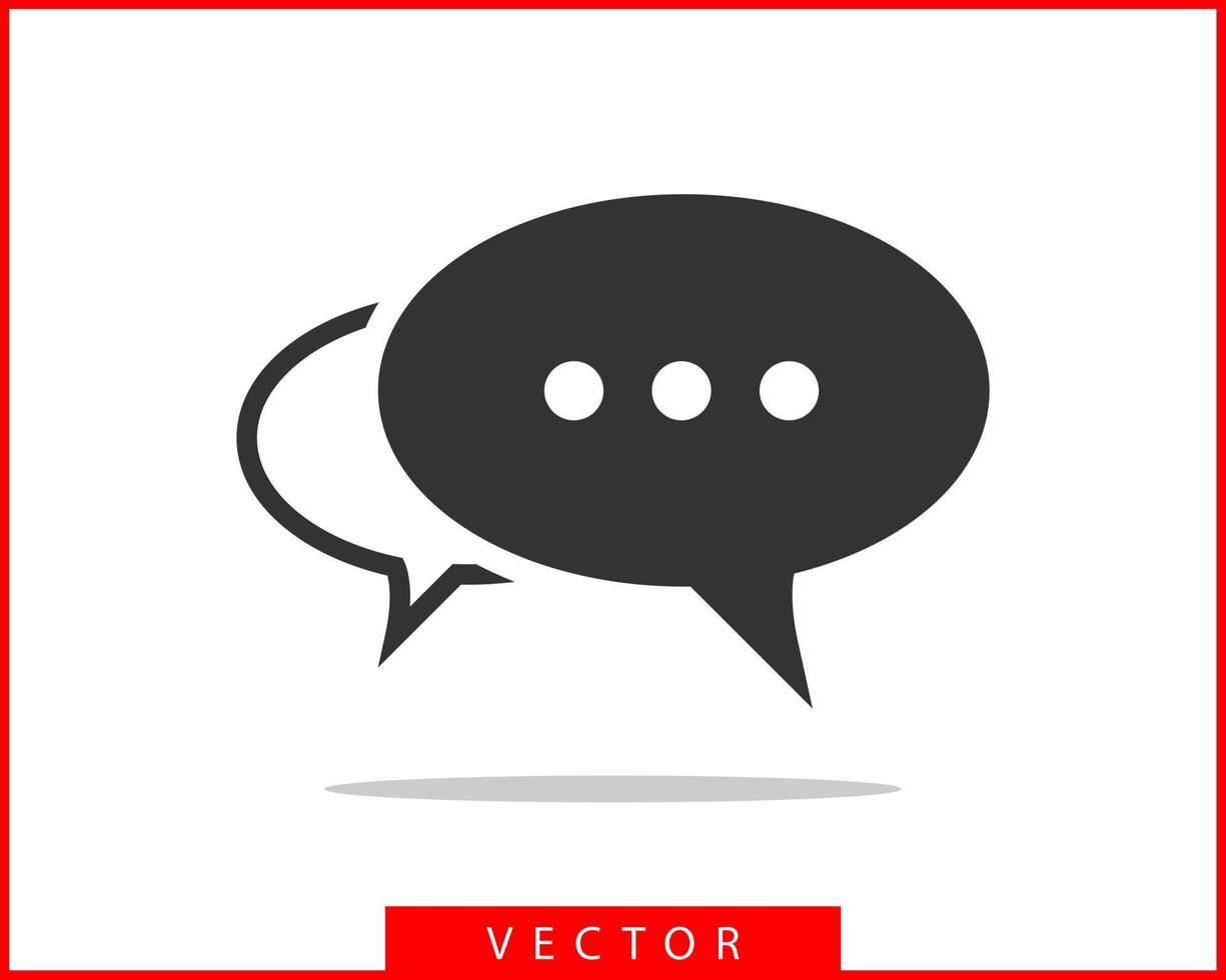 Talk bubble speech icon. Blank empty bubbles vector design elements. Chat on line symbol template. Dialogue balloon sticker silhouette.