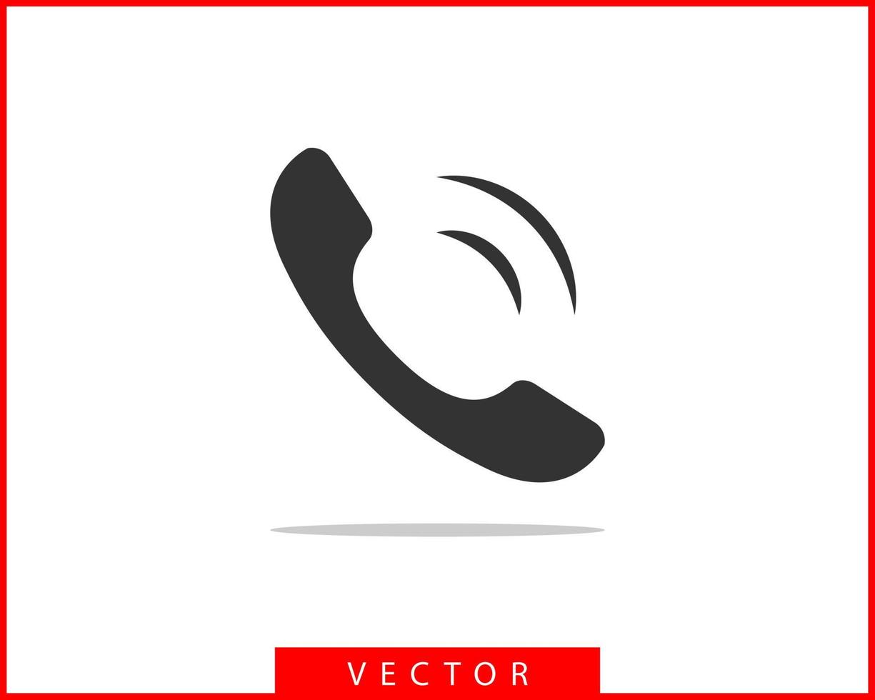 ilustración de vector de icono de teléfono. aplicación de centro de llamadas. iconos de teléfono estilo plano de moda. contáctenos silueta de línea.