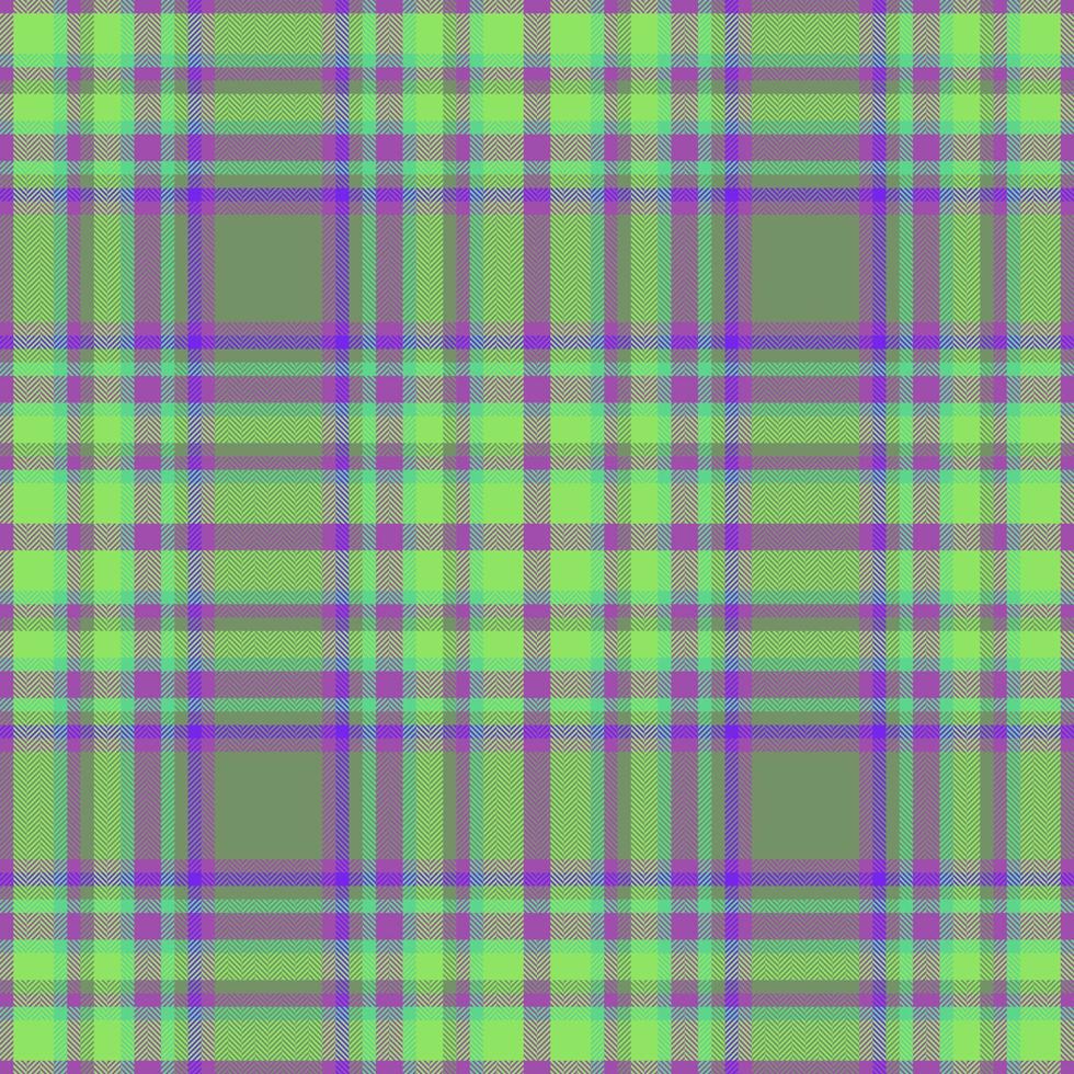 Plaid fabric pattern. Tartan background textile. Seamless vector check texture.