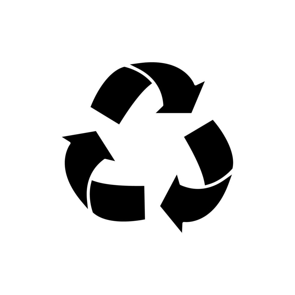 Recycle icon vector