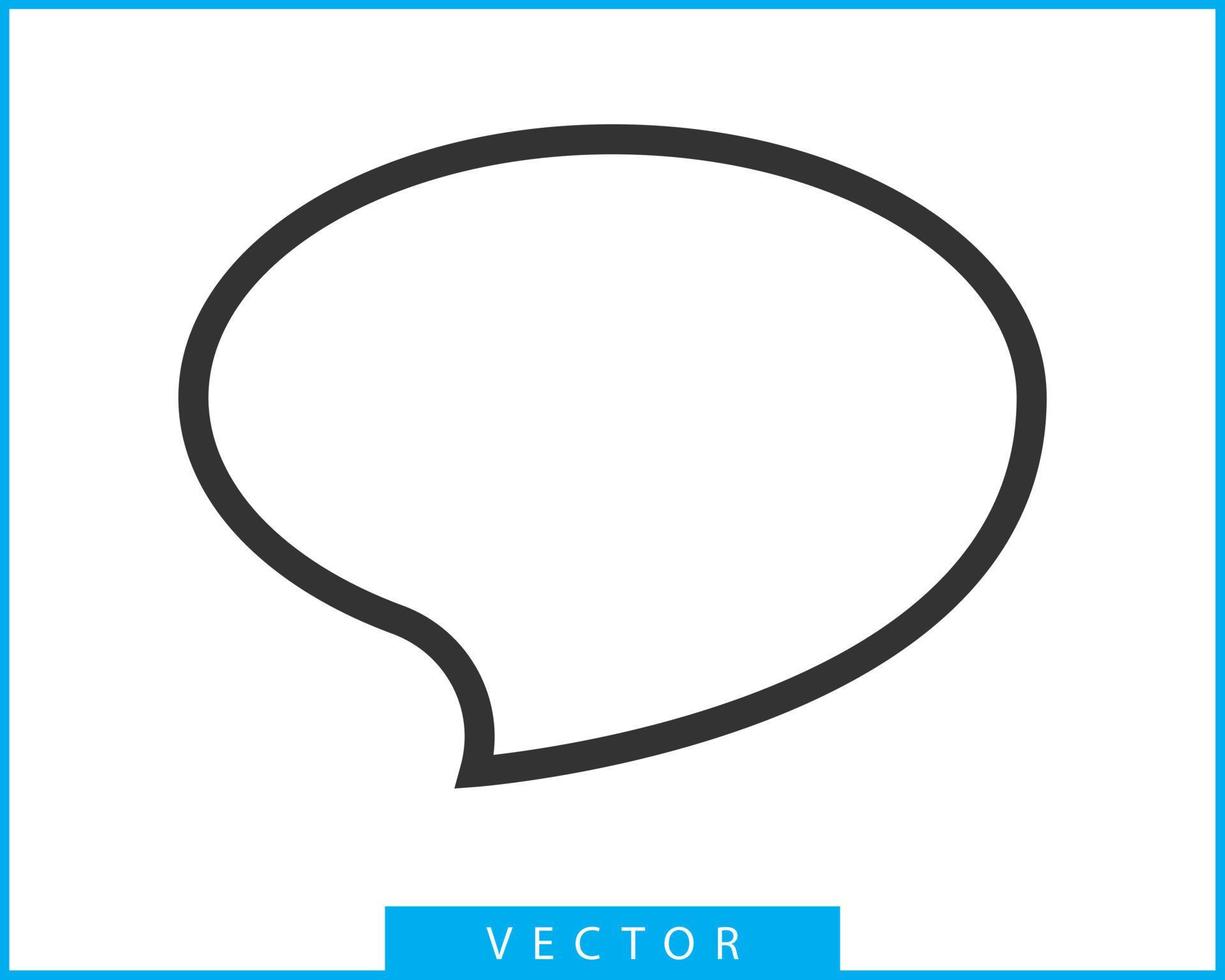 Talk bubble speech icon. Blank empty bubbles vector design elements. Chat on line symbol template. Dialogue balloon sticker silhouette.