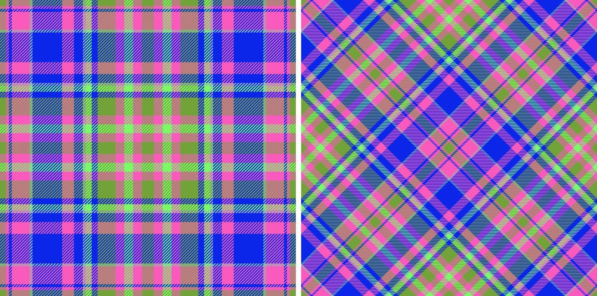 Texture check background. Fabric vector pattern. Seamless textile plaid tartan.