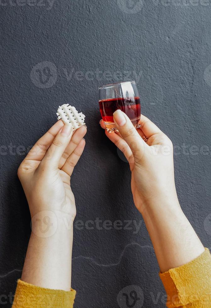 Coloured Christian Women Practicing Her Faith photo