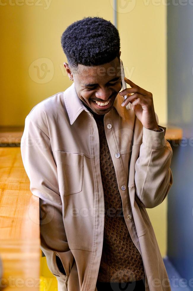 Black Business Man Working photo