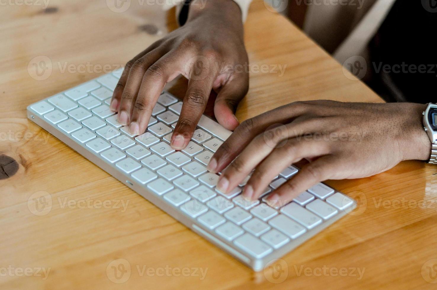 Black Business Man Working photo