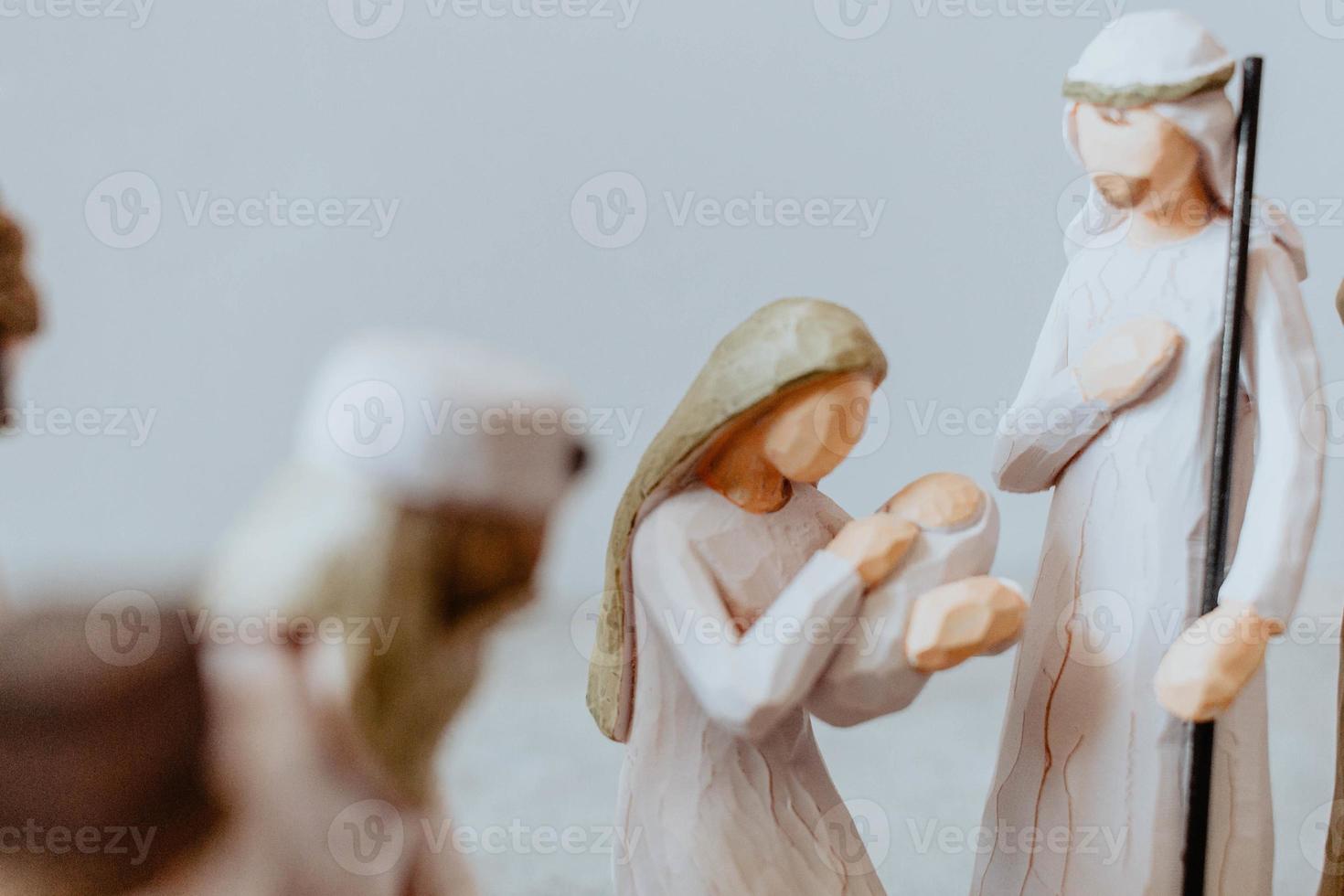 Minimal Christmas Nativity Scene photo