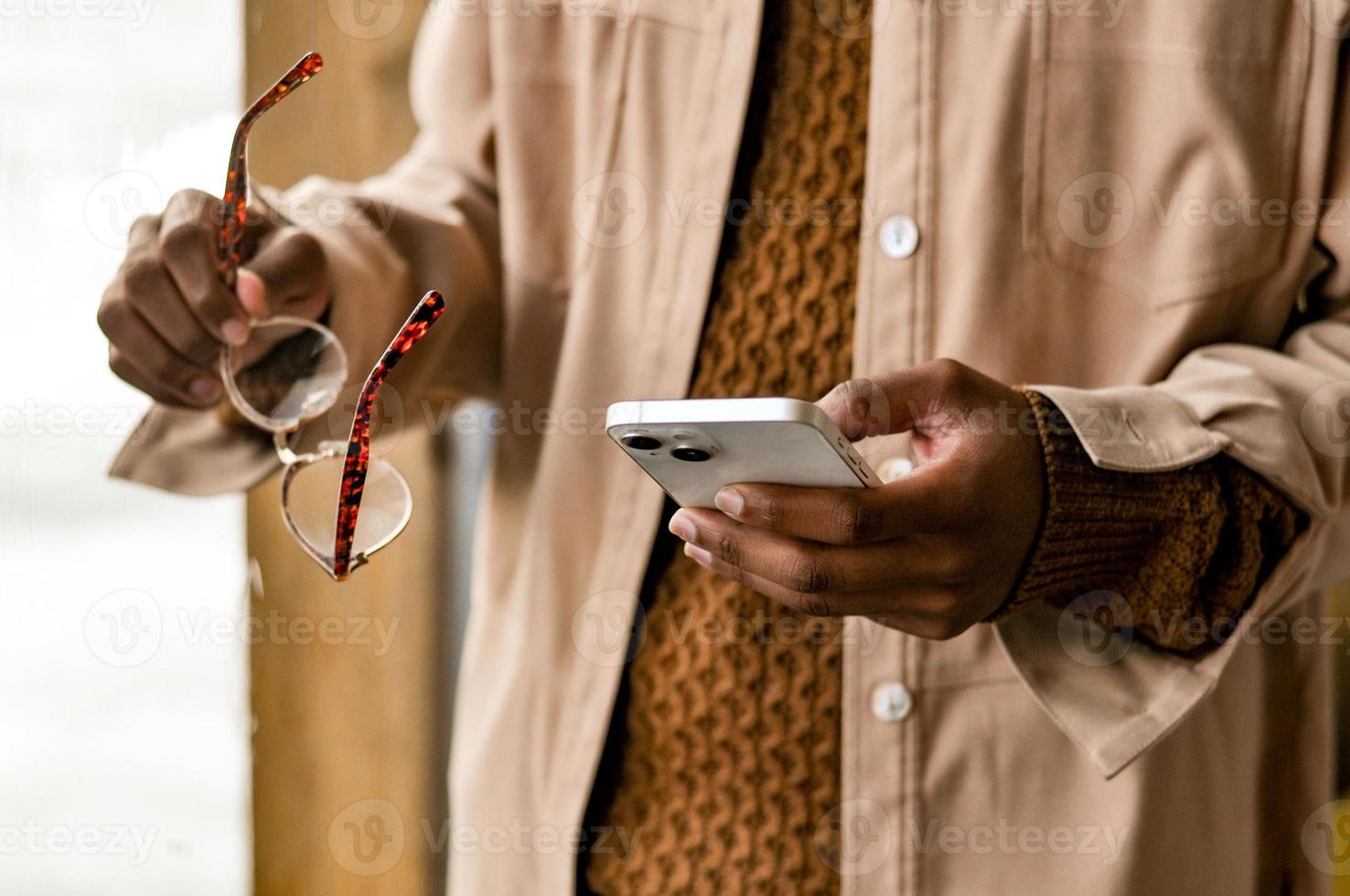 Black Business Man Working photo