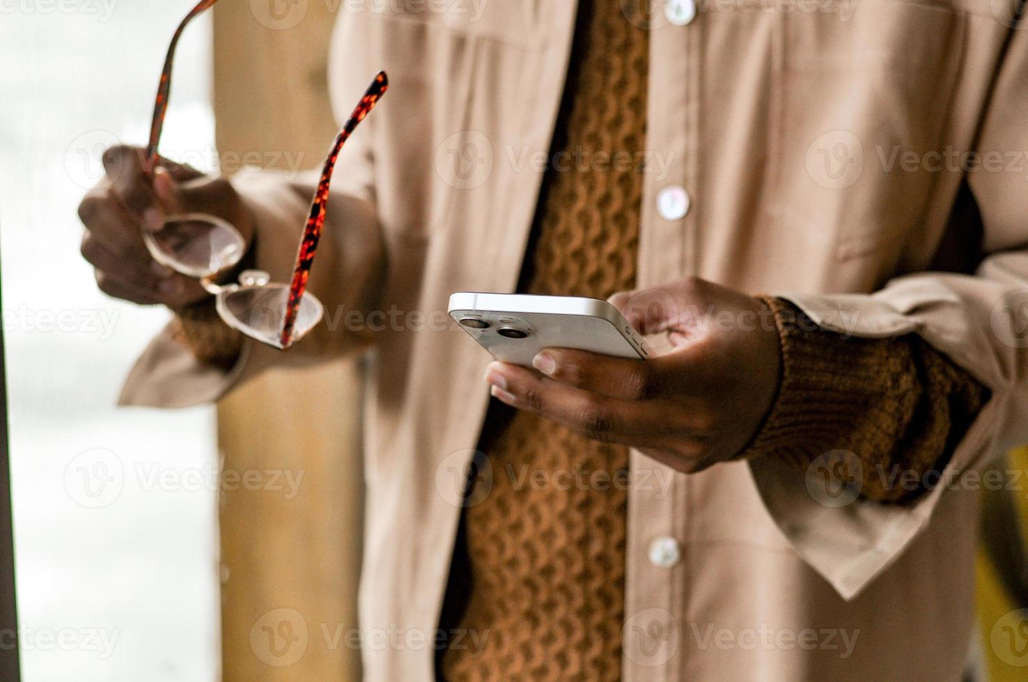 Black Business Man Working photo