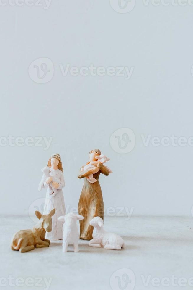 Minimal Christmas Nativity Scene photo