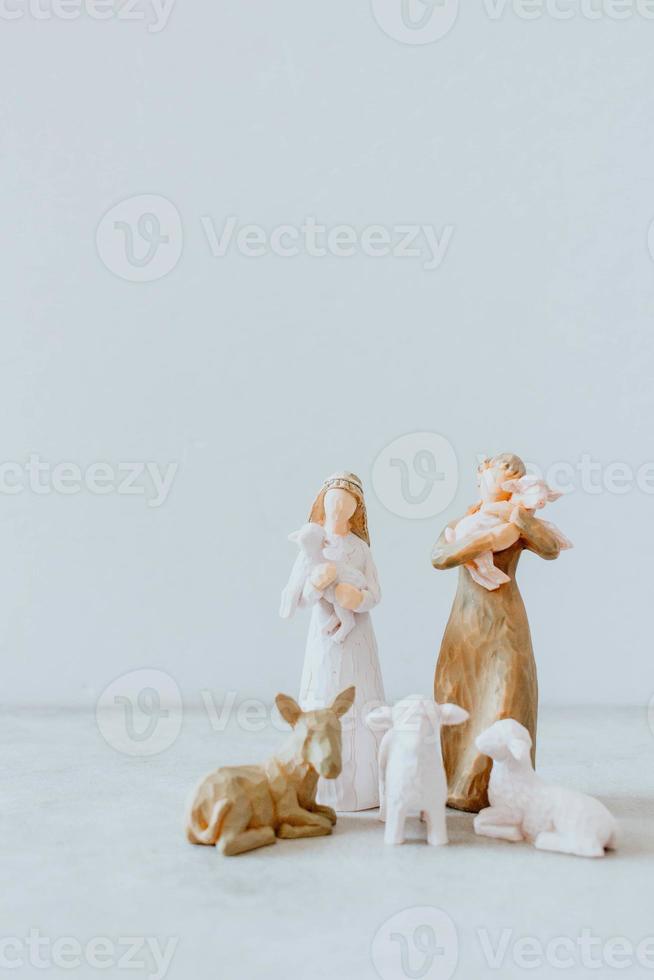 Minimal Christmas Nativity Scene photo