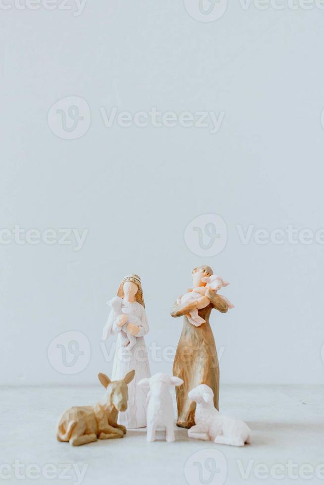Minimal Christmas Nativity Scene photo