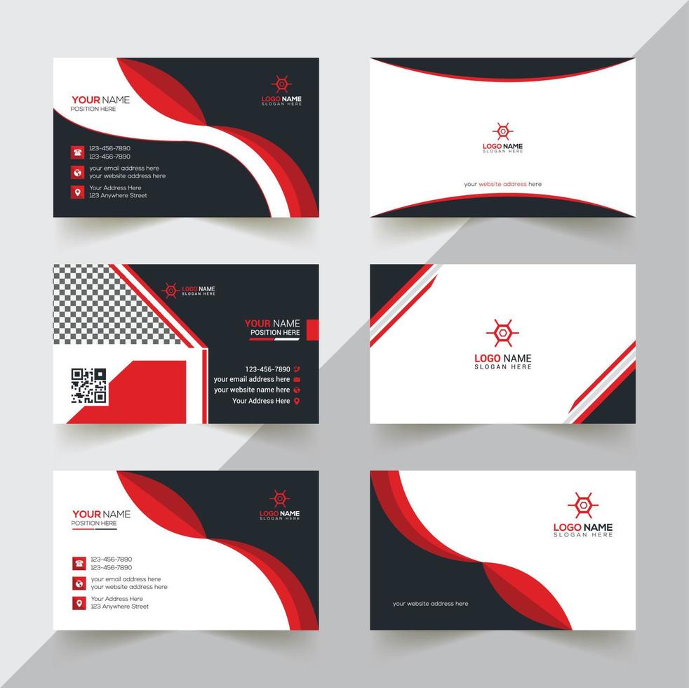 Corporate And Creative Business Card Design Template vector