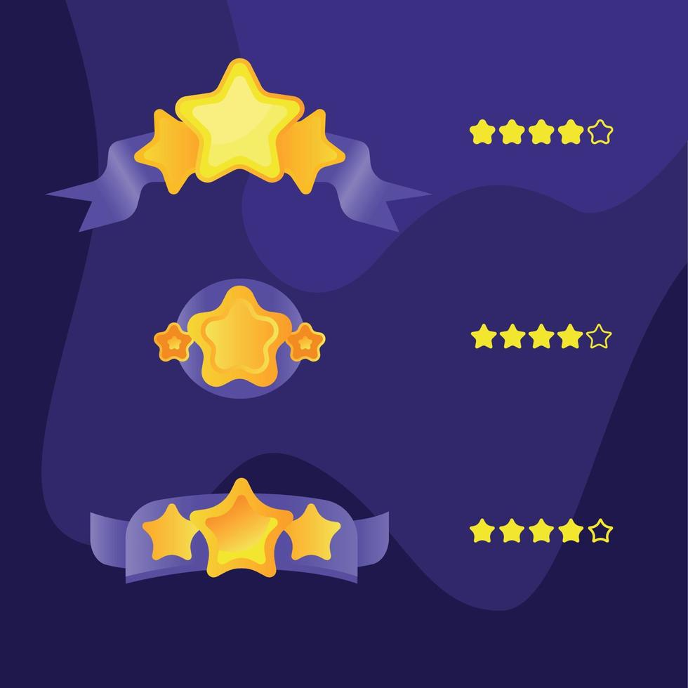 Set of stars rating vector