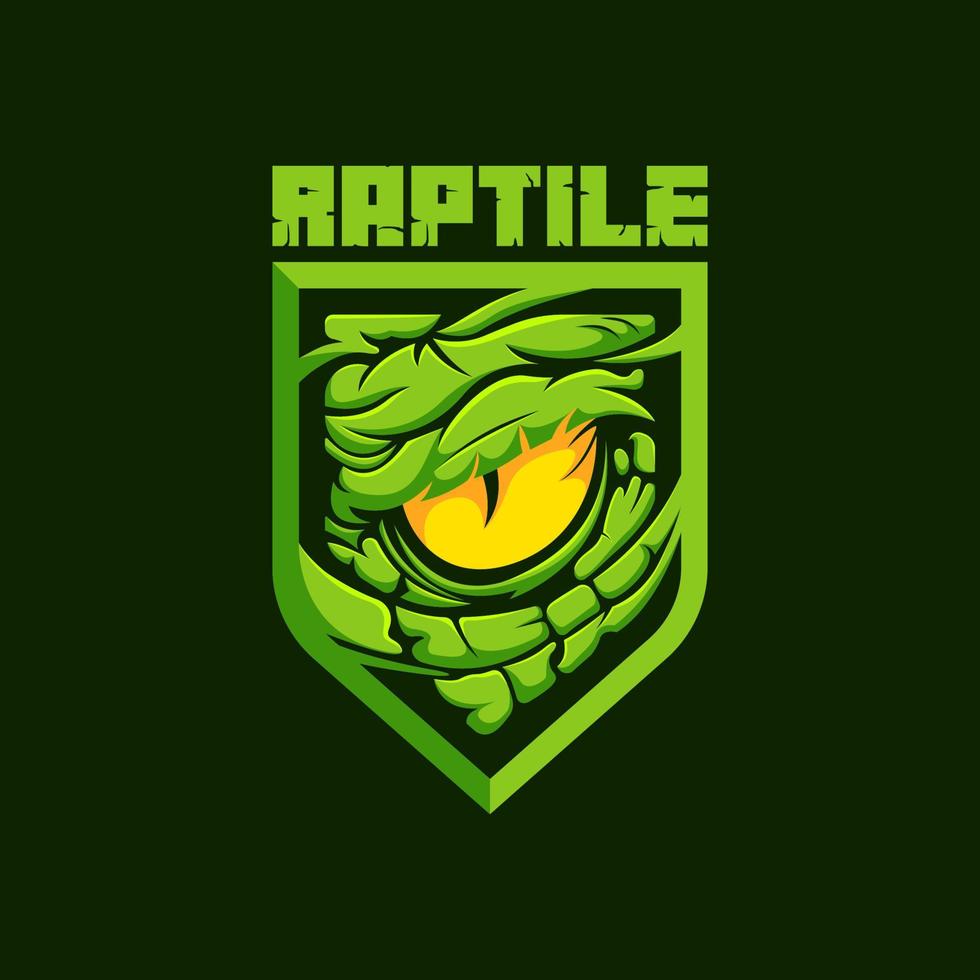 Crocodile Eyes Raptile Cartoon Illustration vector