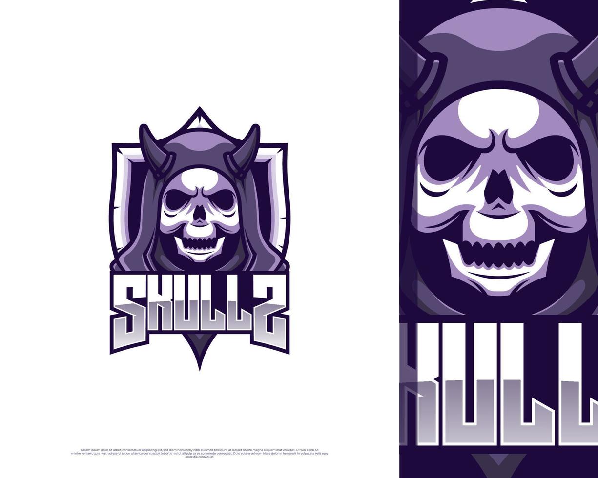 calaveras e-sport logo moderno mascot.eps vector