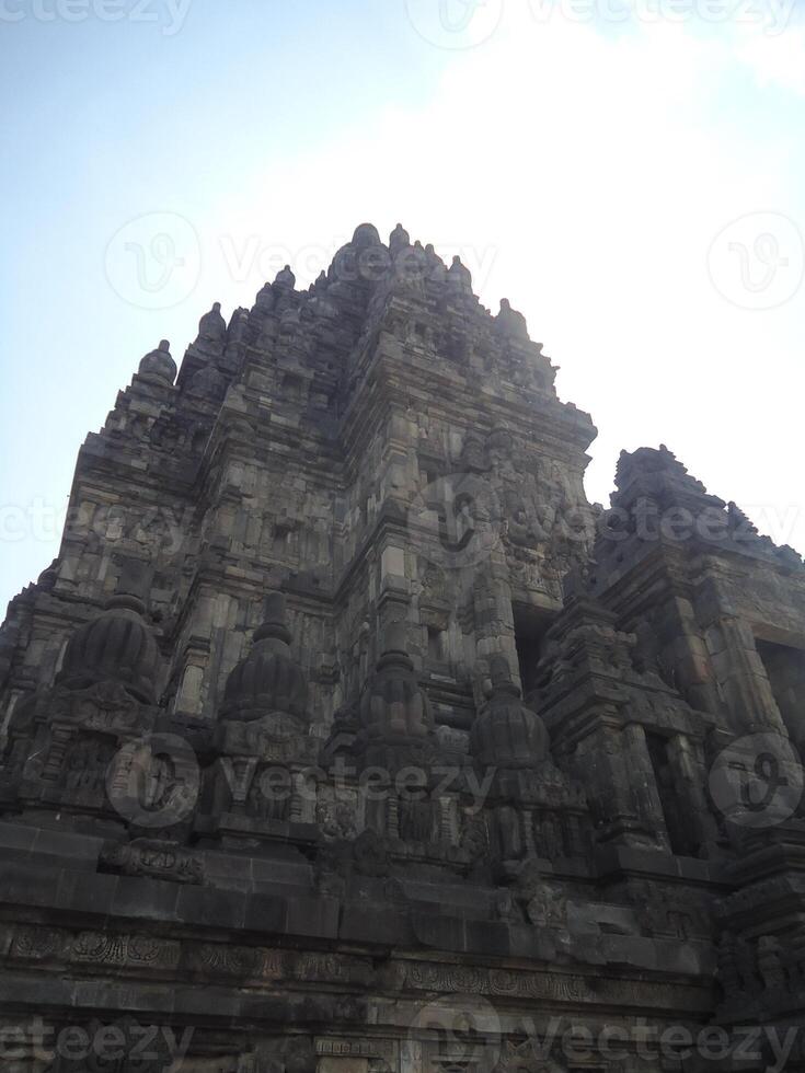 Buddhist Prambanan temple complex the largest temple in java, Central Java, Indonesia. photo