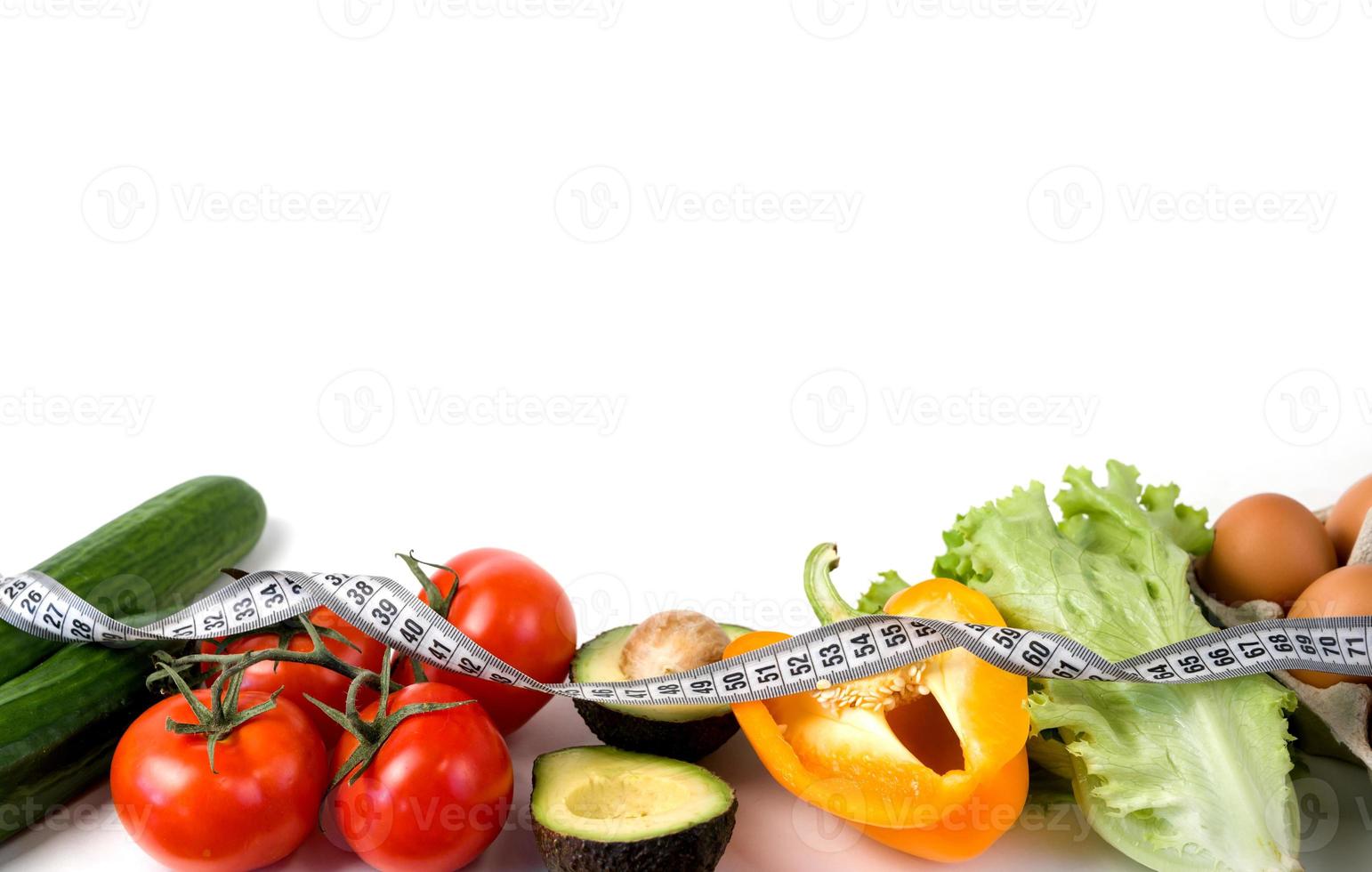 hábitos alimenticios saludables y concepto deportivo. banner con lugar para texto. foto