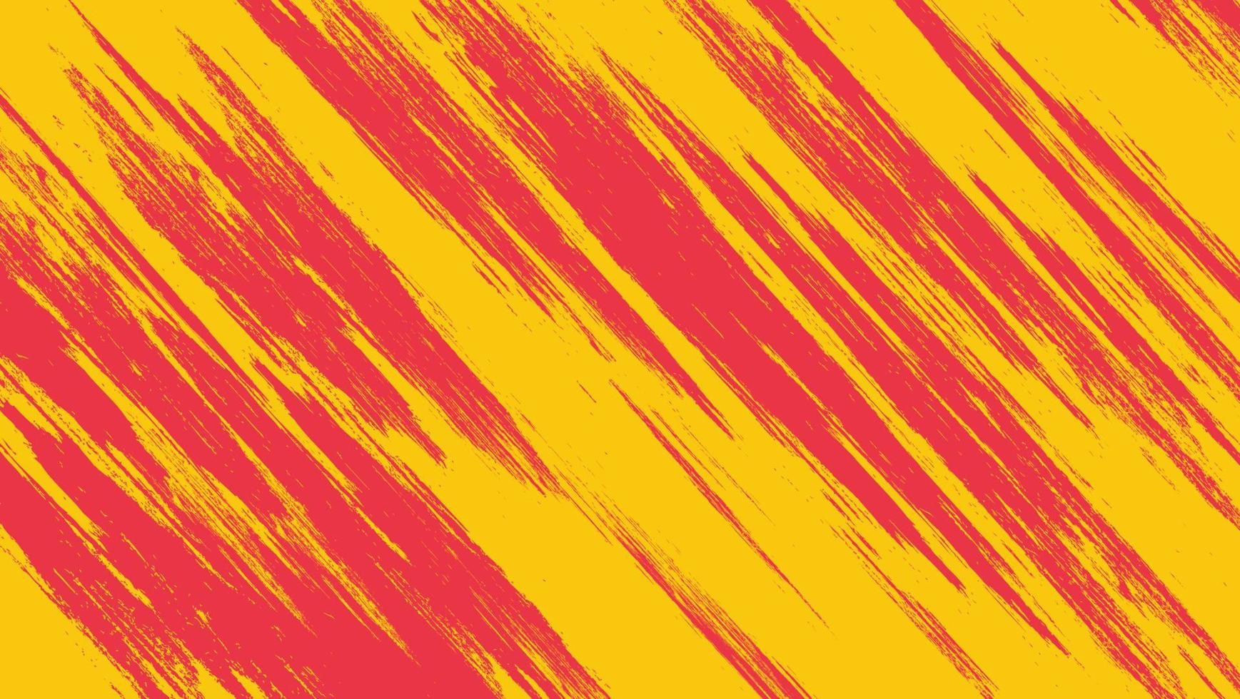 Abstract Bright Red Yellow Stripes Grunge Texture Background vector