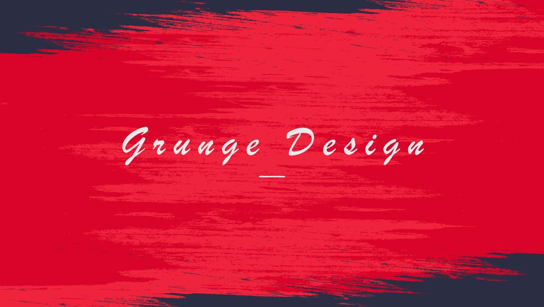 Abstract Grunge Red Background With Black Frame Design vector