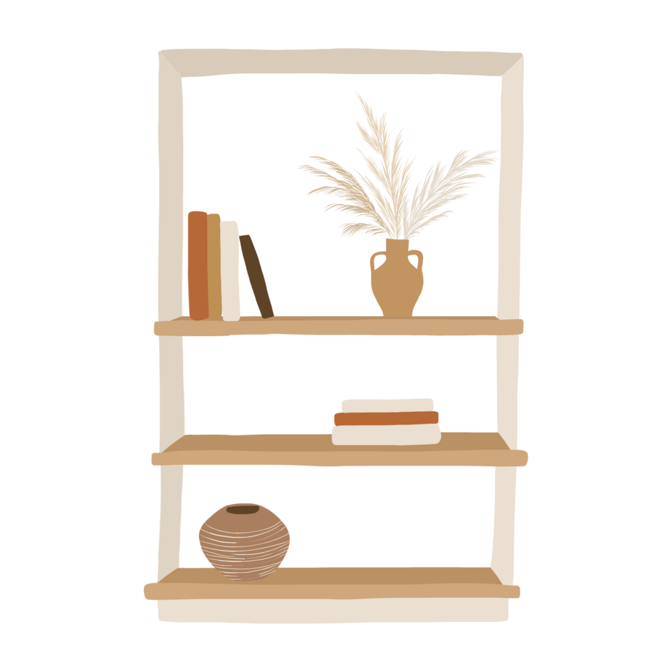 Free Abstract Minimal Bookshelf 15275815 PNG with Transparent Background