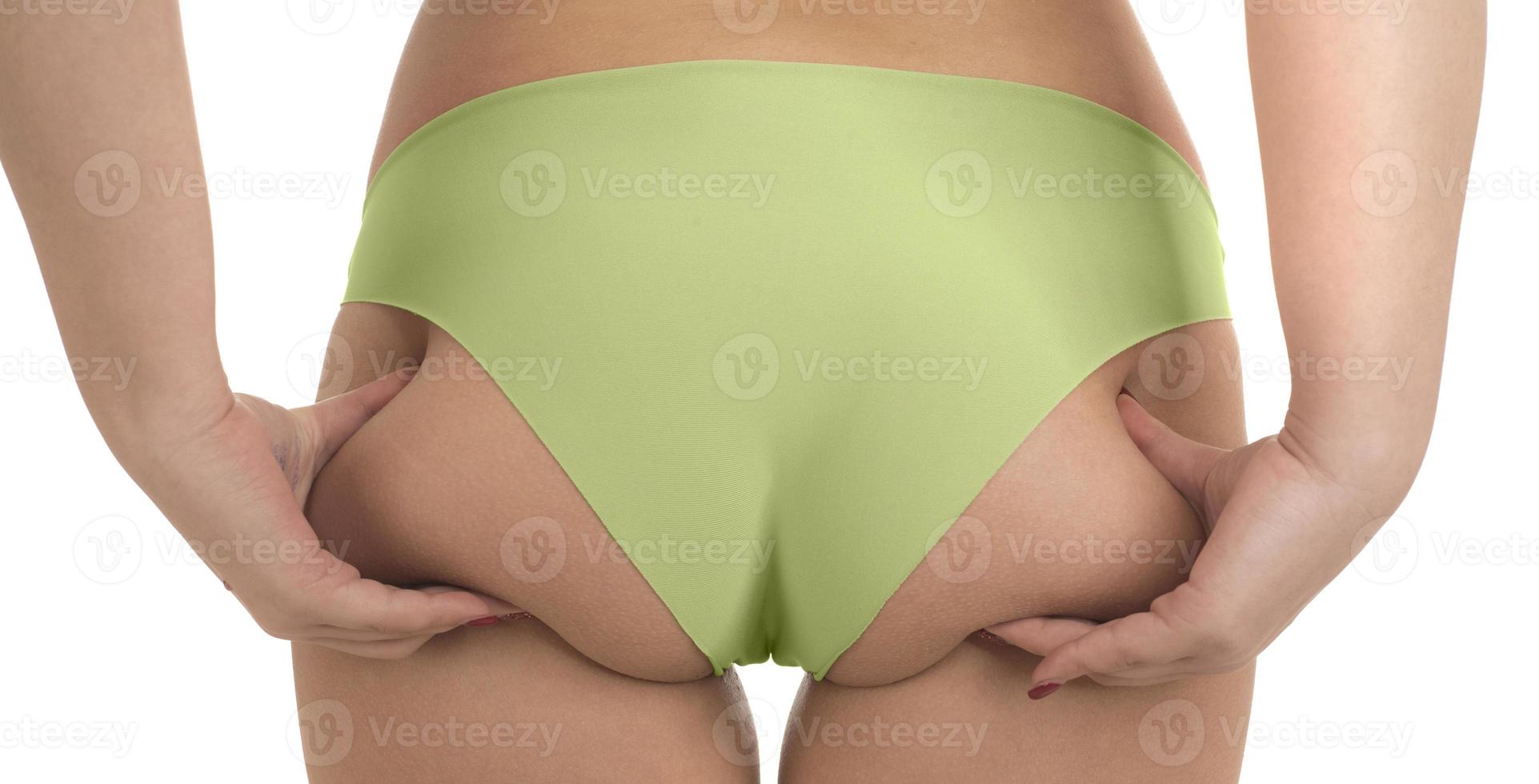 Femal? ass in purple panties close up, Stock Photo, Picture And