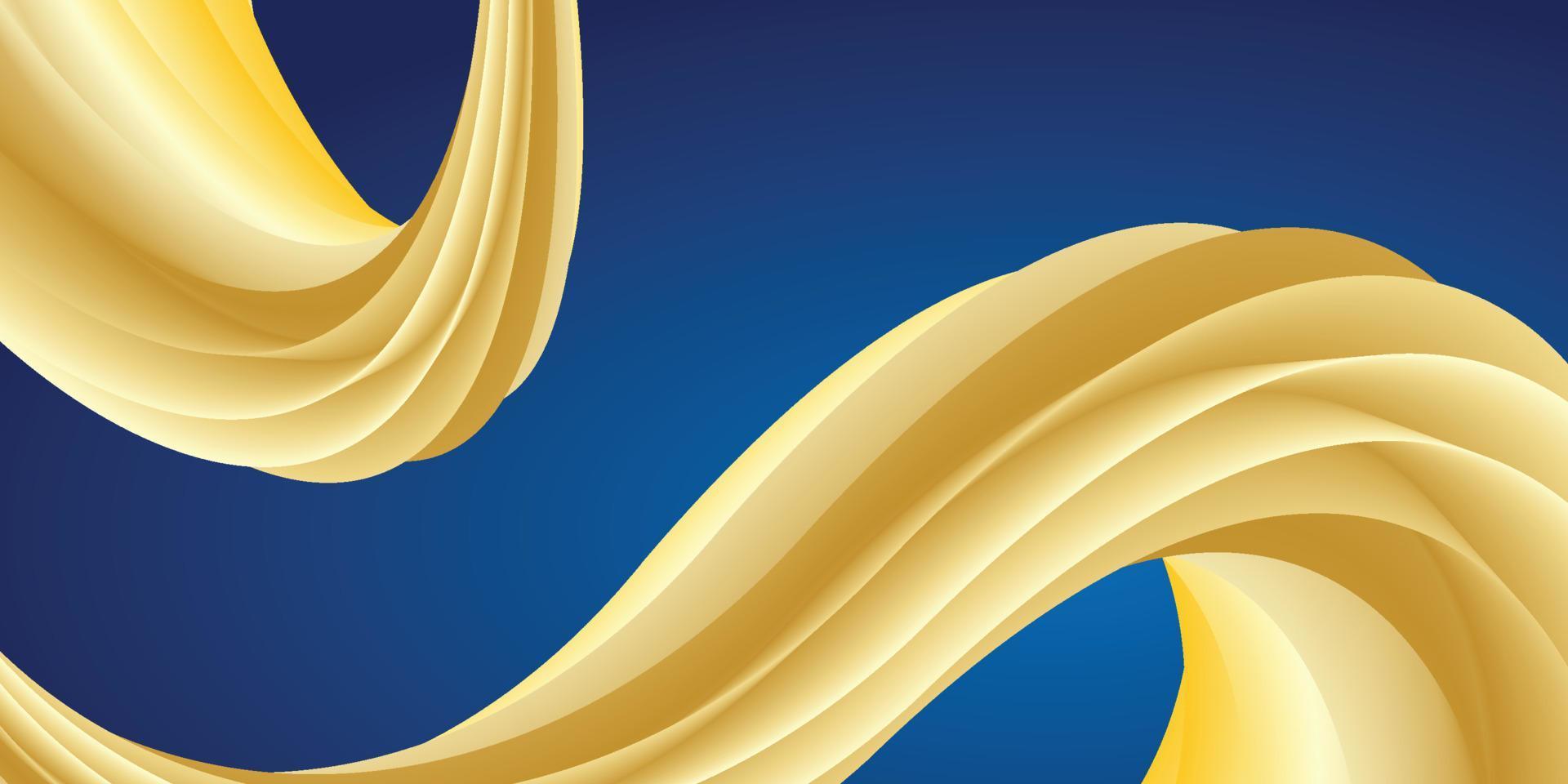 Wave Gold Background vector