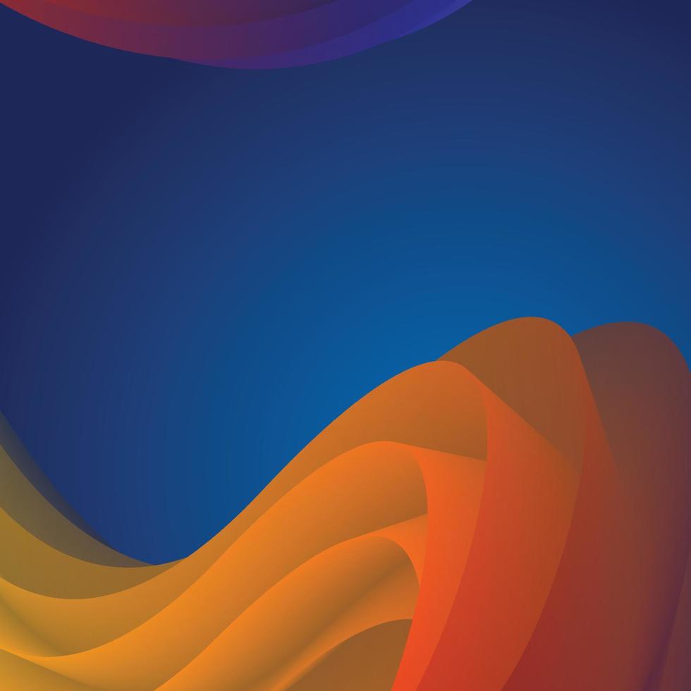 Wave Orange Background vector