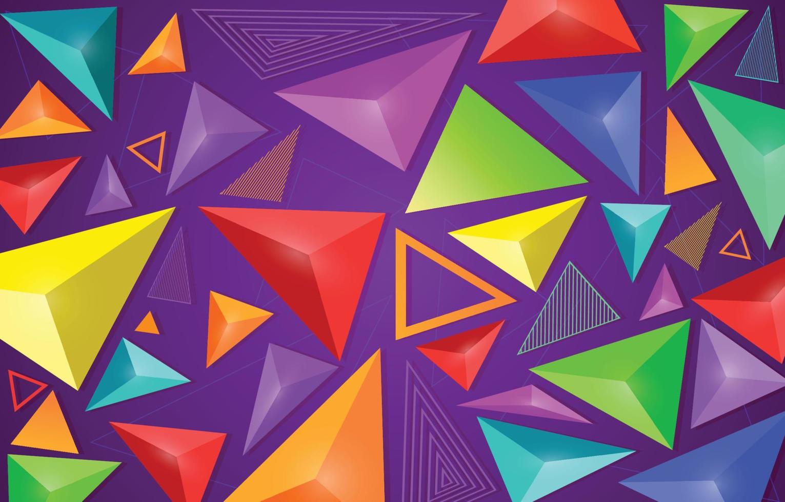 concepto de fondo abstracto colorido triangular vector