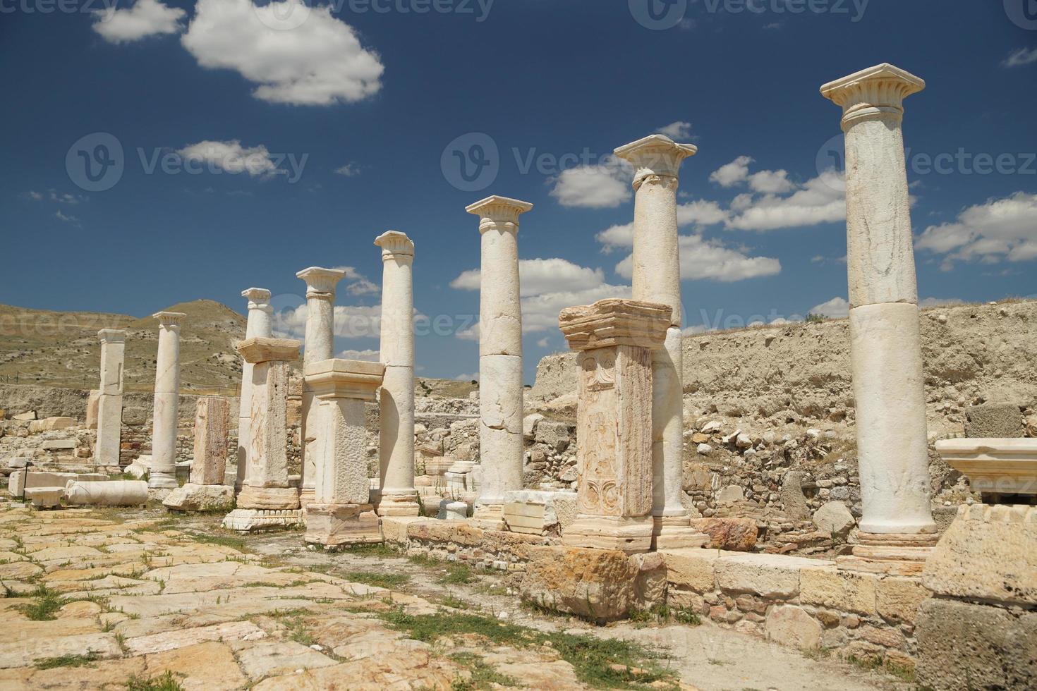 tripolis en el meandro ciudad antigua en denizli, turkiye foto