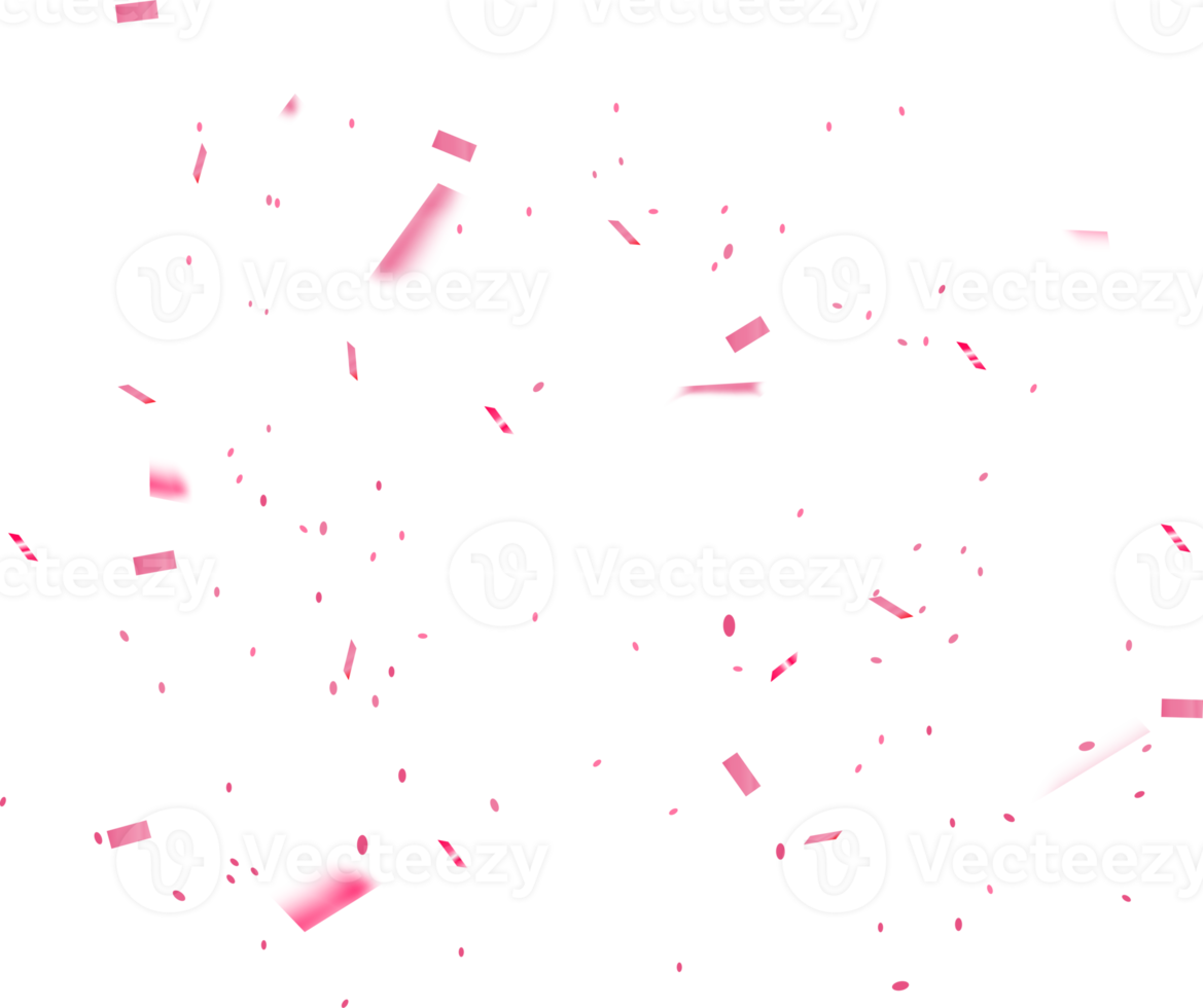 Pink Confetti Illustration png