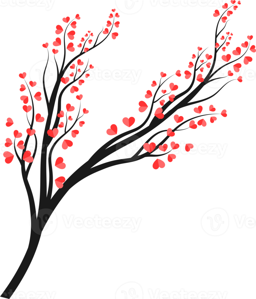 Heart Tree Branch Illustration png