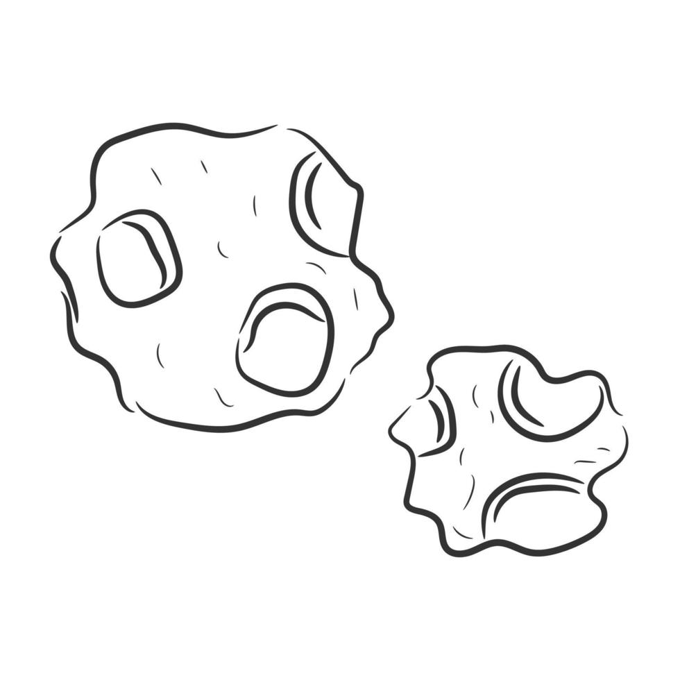 asteroids in space vector
